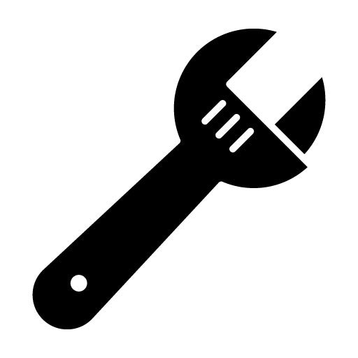 Wrench Glyph Icon