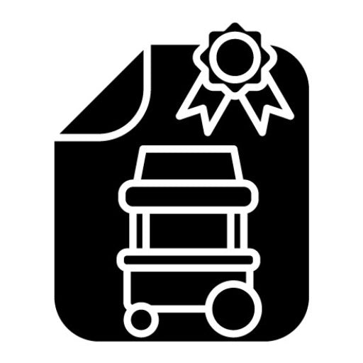 Street Food License Glyph Icon