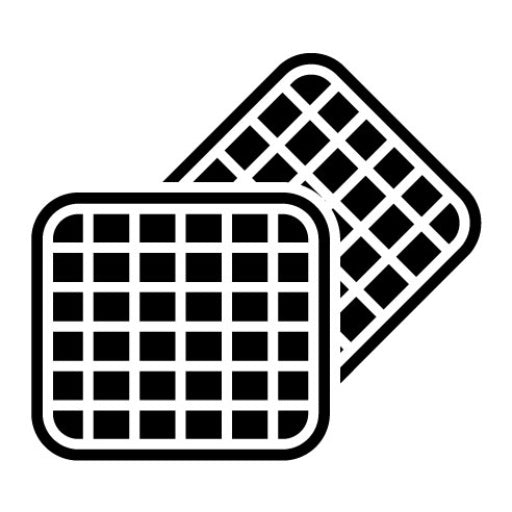 Waffle Glyph Icon | Street Food