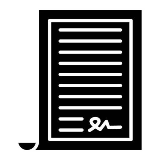 Agreement Glyph Icon | Law & Legislation