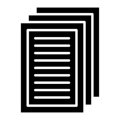 Document Glyph Icon | Law & Legislation