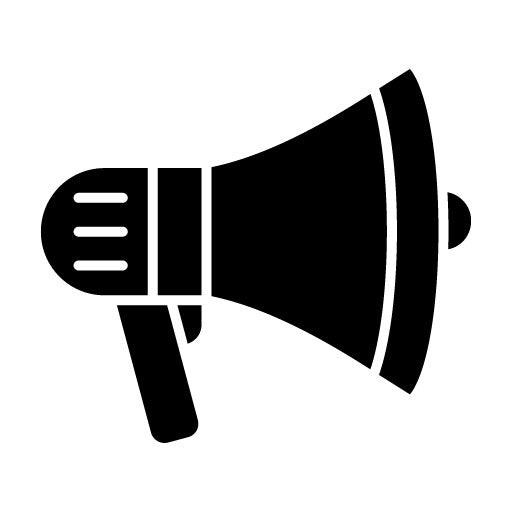 Megaphone Glyph Icon