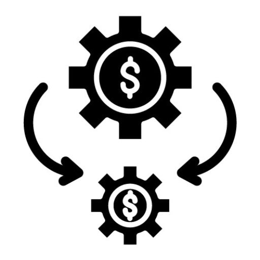 Business Process Automation Glyph Icon
