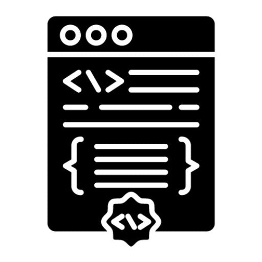 Code Free Development Glyph Icon