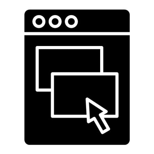 Drag and Drop Glyph Icon