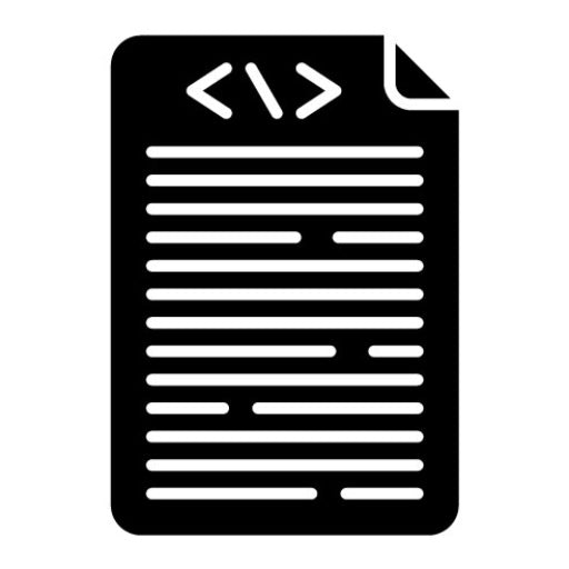 Source Code Glyph Icon