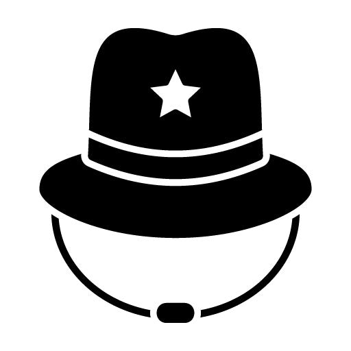 Cowboy Hat Glyph Icon
