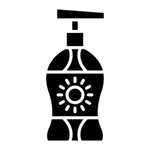 After Sun Lotion Glyph Icon