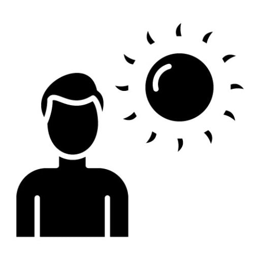 Tanning Glyph Icon
