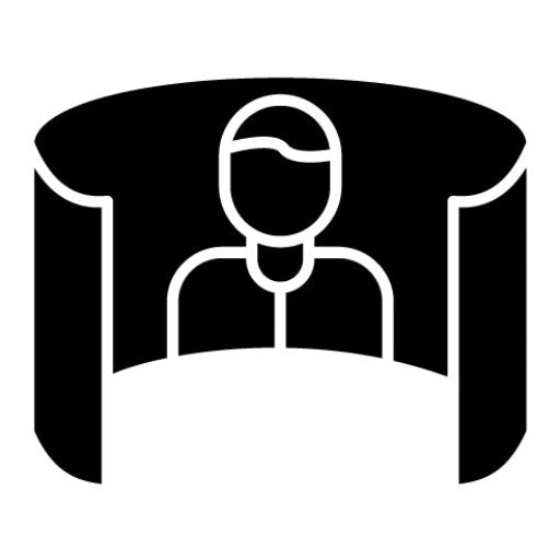 Virtual Conference Glyph Icon | Untact World