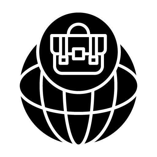 Worldwide Business Glyph Icon