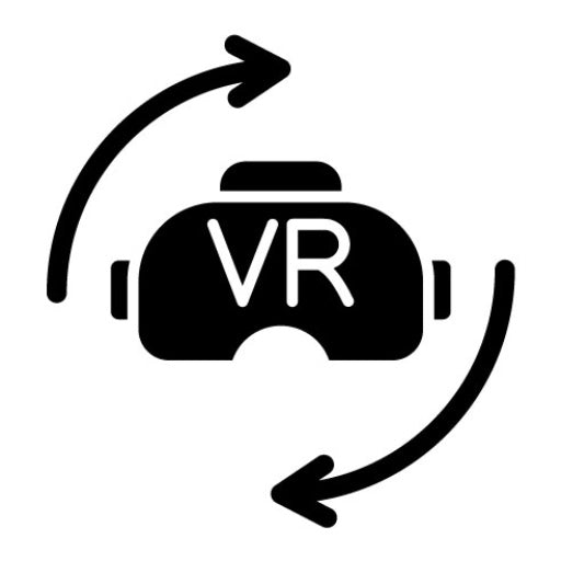 Virtual Reality Glyph Icon | The Future
