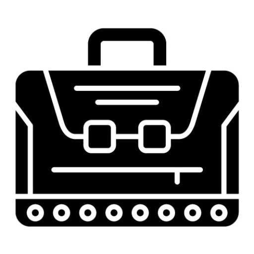 Suitcase Glyph Icon | Travel Agency