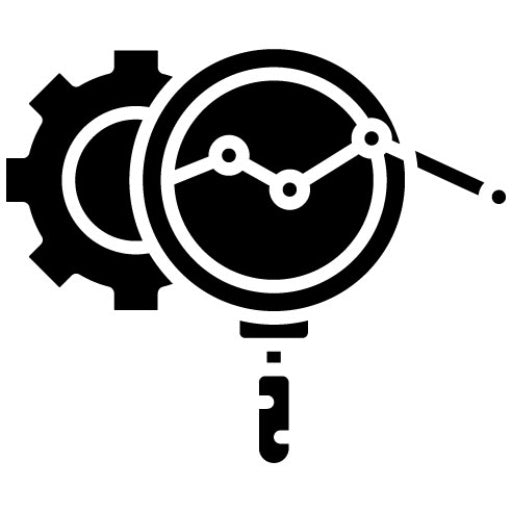 Trend Research Glyph Icon