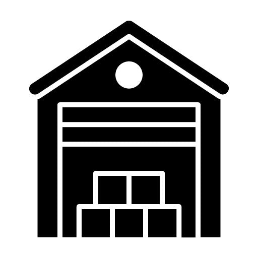 Warehouse Glyph Icon