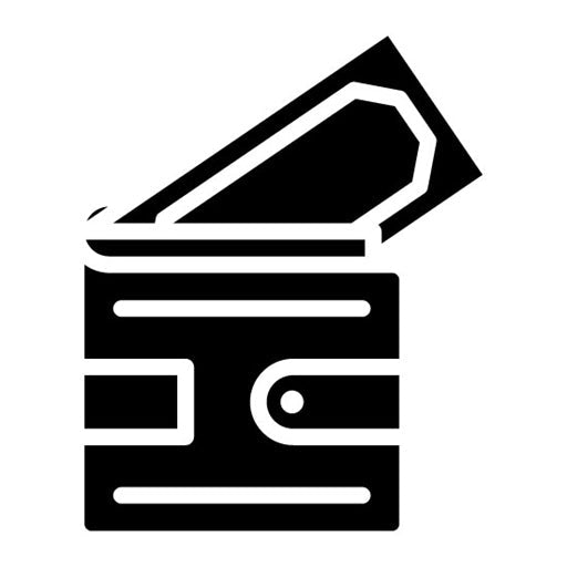 Wallet Glyph Icon | Web Store