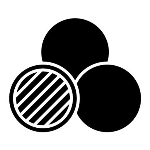 Basic Venn Glyph Icon