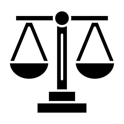 Law Glyph Icon