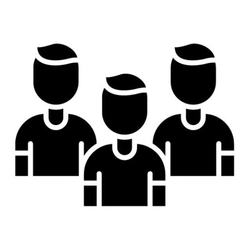 Field Hockey Male Team Glyph Icon