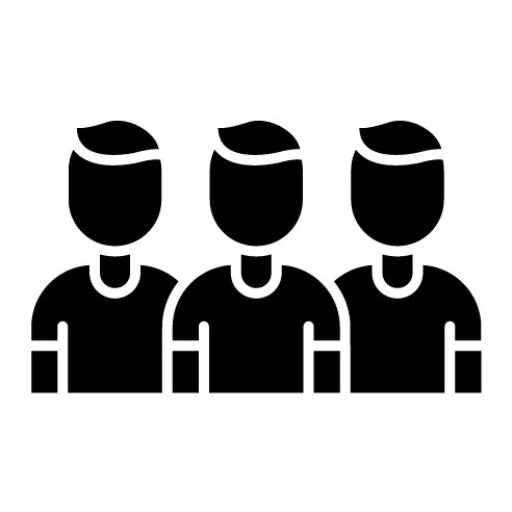 Field Hockey Team Glyph Icon