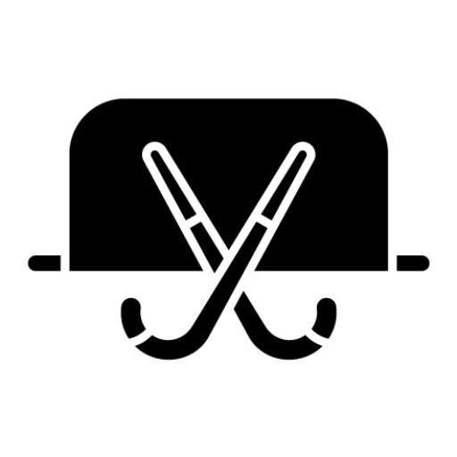 Field Hockey Glyph Icon