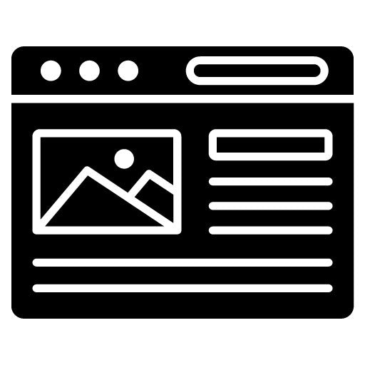 Banner Advertising Glyph Icon