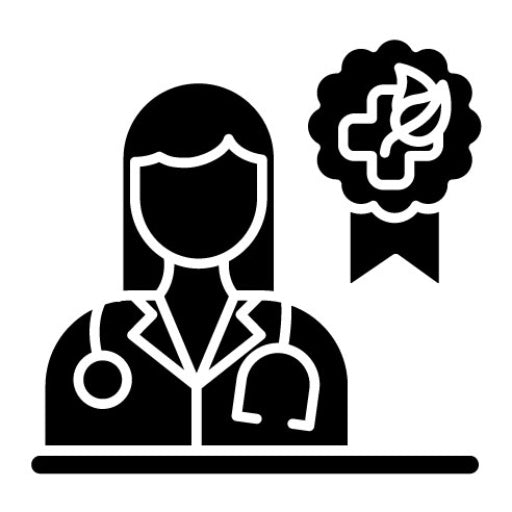 Certified Practitioner Female Glyph Icon
