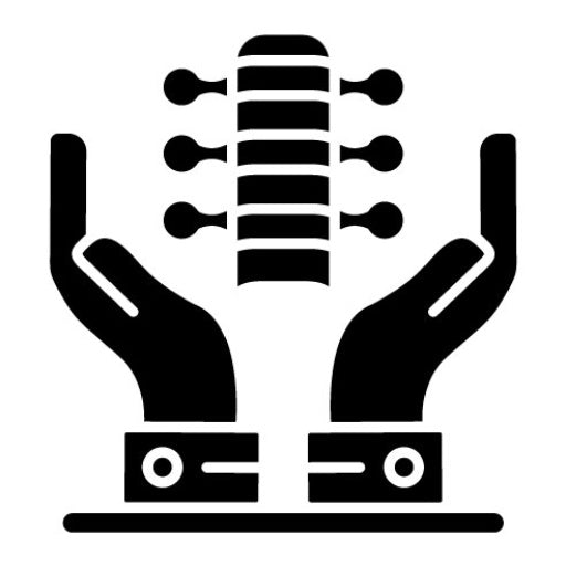 Chiropractic Medicine Glyph Icon