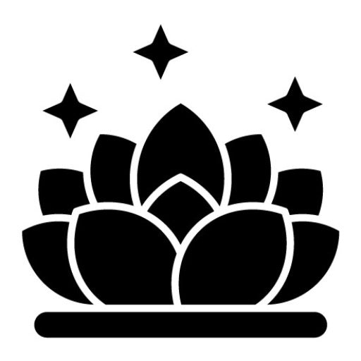 Meditation Glyph Icon