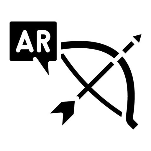 Ar Archery Glyph Icon