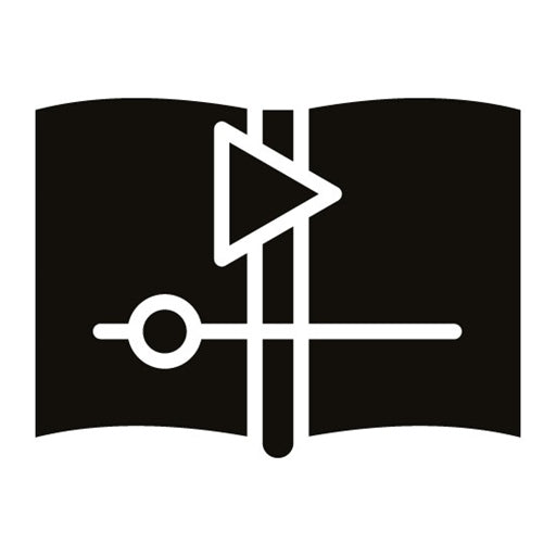 Audio Book Glyph Icon | New Media