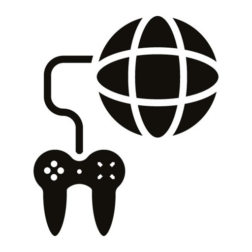 Online Games Glyph Icon