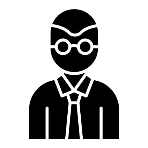 Modeling Agent Male Glyph Icon