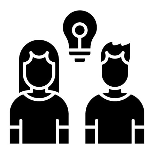 Motivated Team Glyph Icon