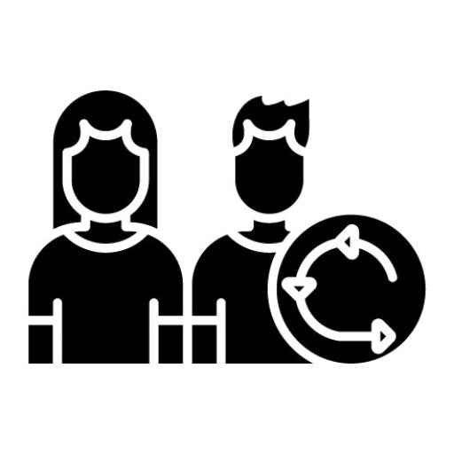 Scrum Team Glyph Icon