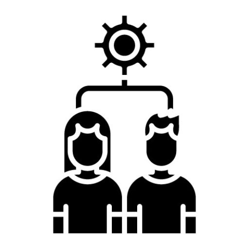 Self Organizing Team Glyph Icon