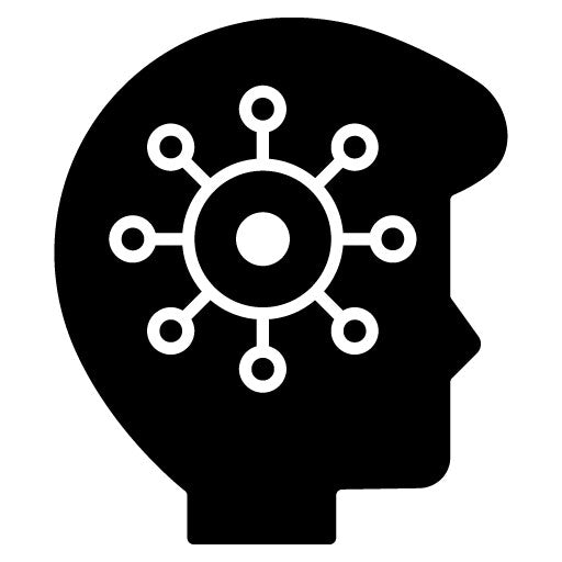 AI Thinking Glyph Icon