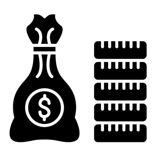 Capital Glyph Icon | Accounting