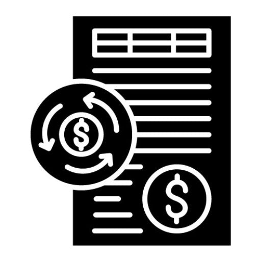 Statement Of Cash Flow Glyph Icon