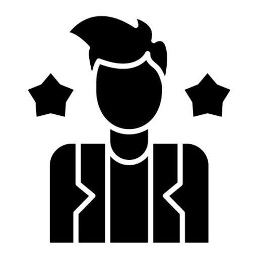 Actor Glyph Icon | Creativity