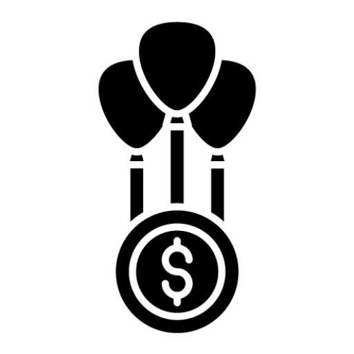 Balloon Loan Glyph Icon | Finance