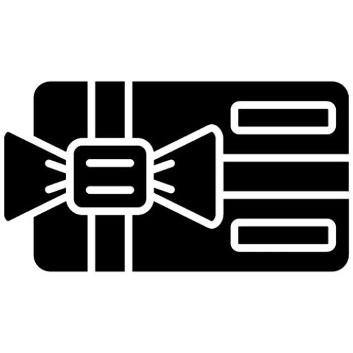 Voucher Gift Glyph Icon | Web Store