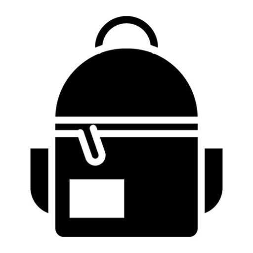 Backpack Glyph Icon