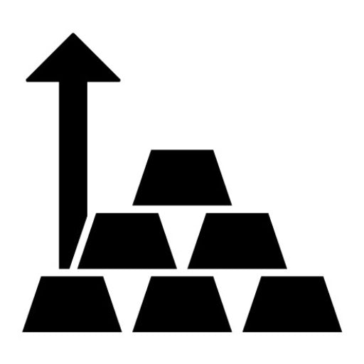 Gold Investing Glyph Icon