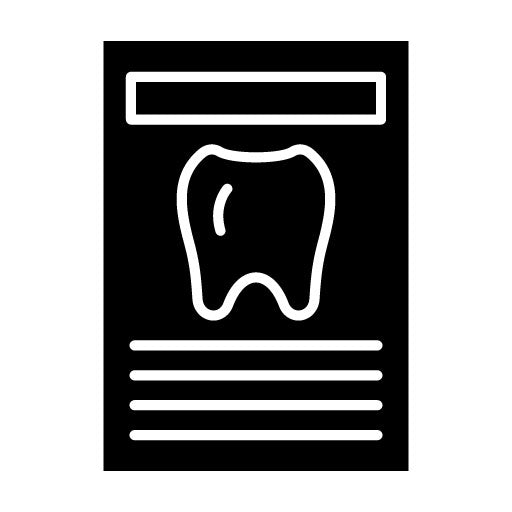 Tooth Analysis Glyph Icon