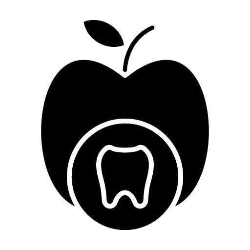 Tooth Nutrition Glyph Icon