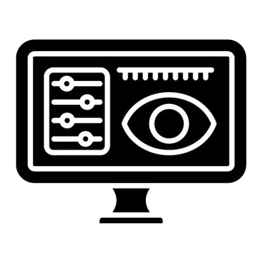Visual Design Glyph Icon | Social Media Agency