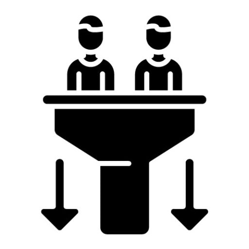 Conversion Glyph Icon | Influencer Marketing