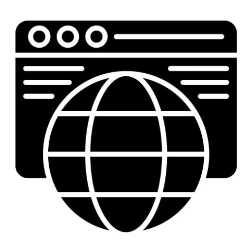 Website Glyph Icon | Influencer Marketing