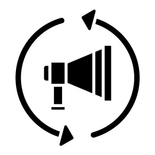 Remarketing Glyph Icon | Digital Marketing
